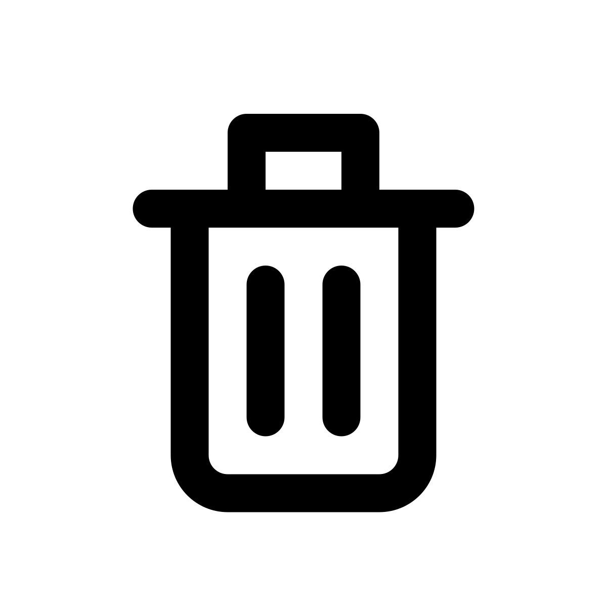 trash bin icon