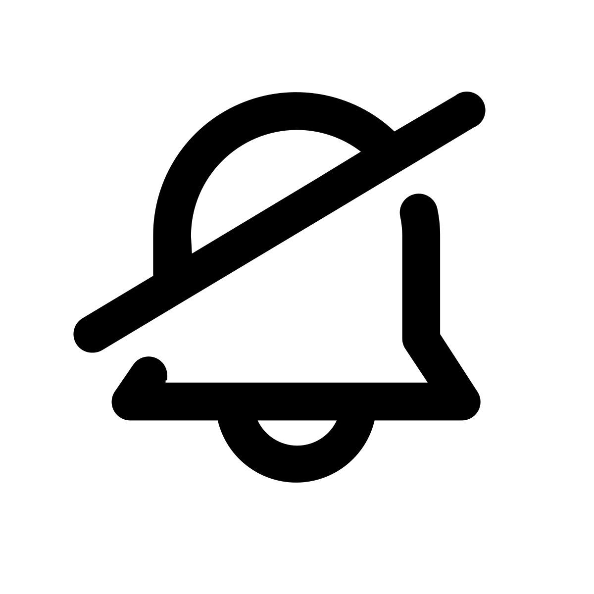 mute notifications icon