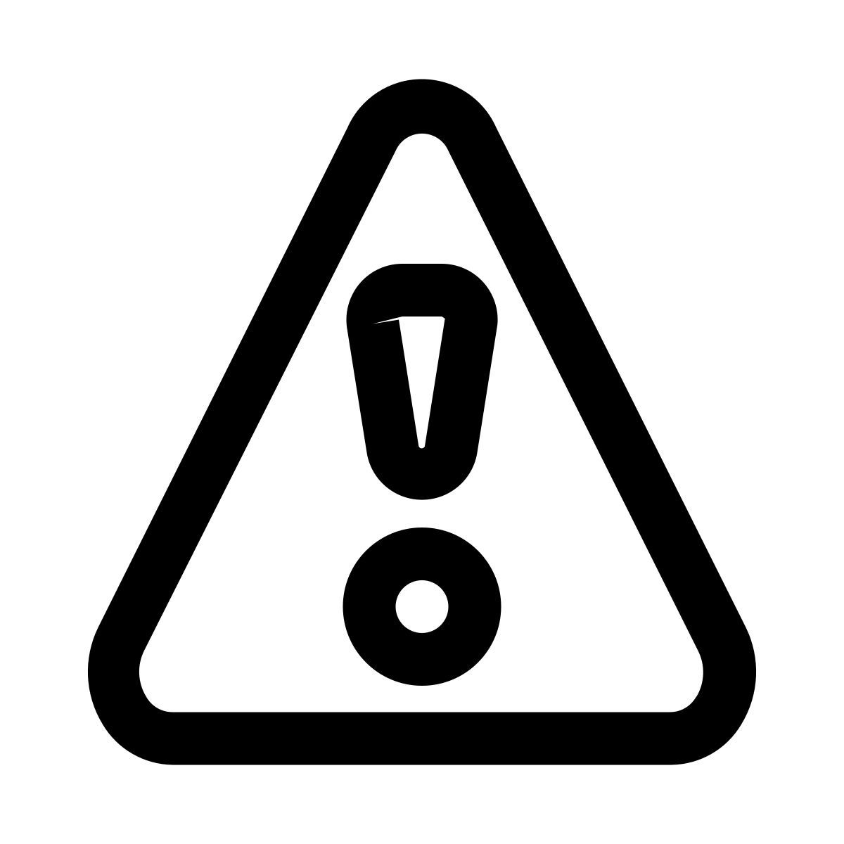caution sign icon