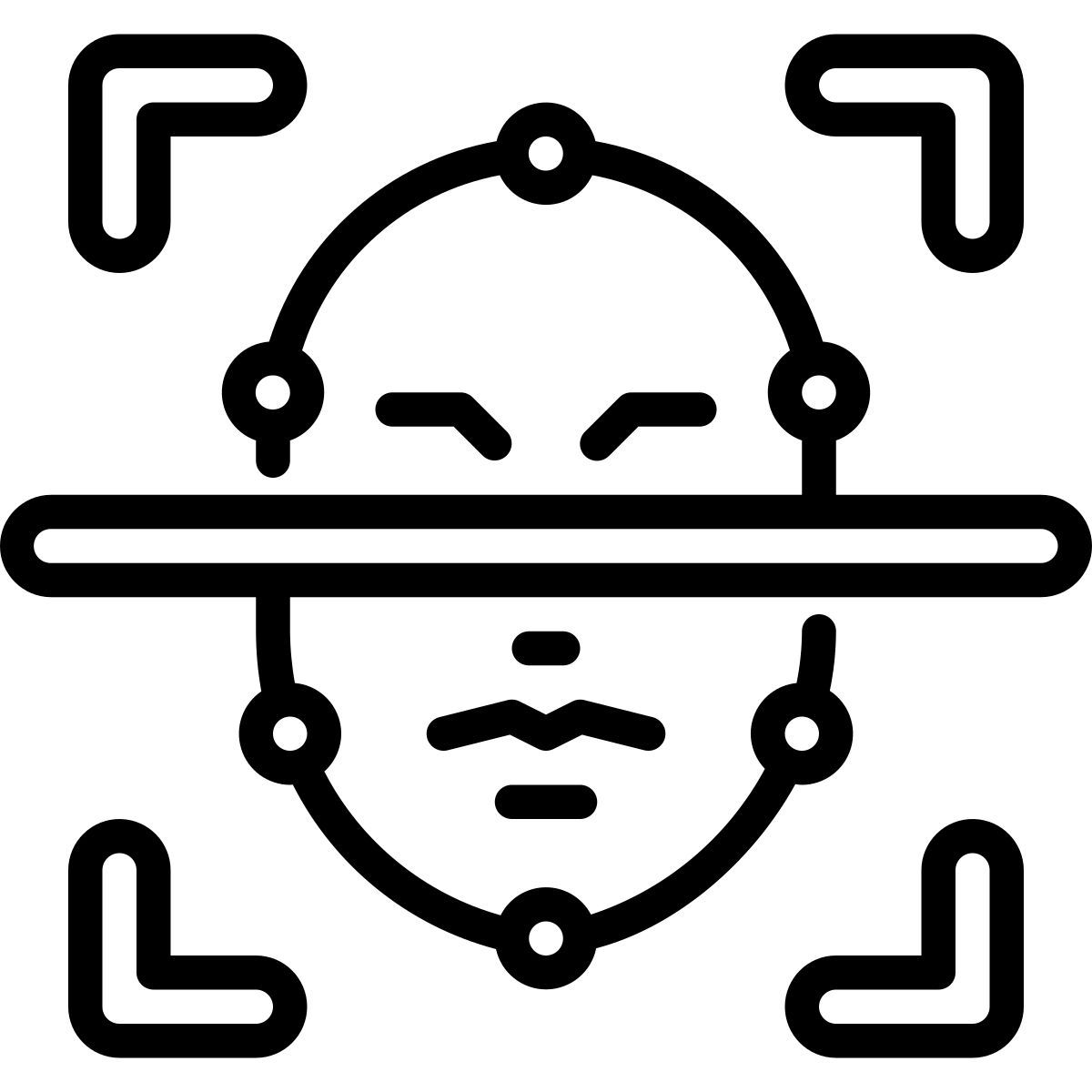 face scanning icon
