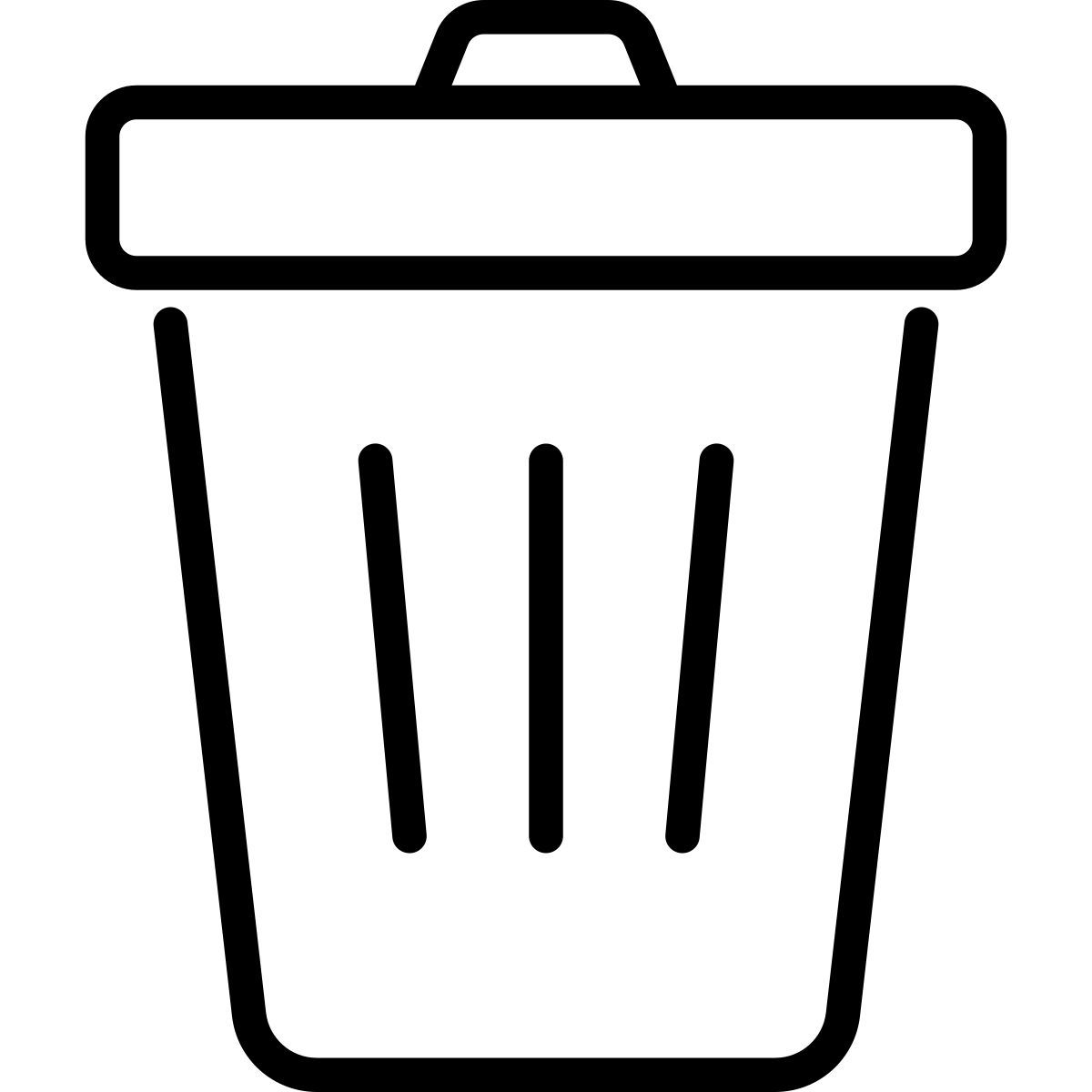 trash bin icon