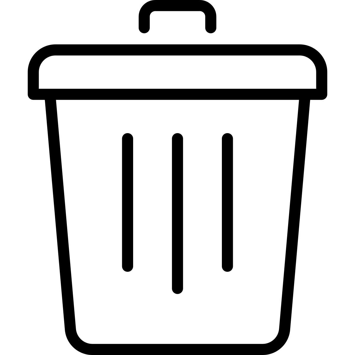 trash bin icon
