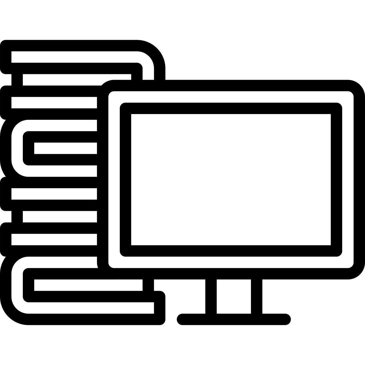 电脑和书籍 icon