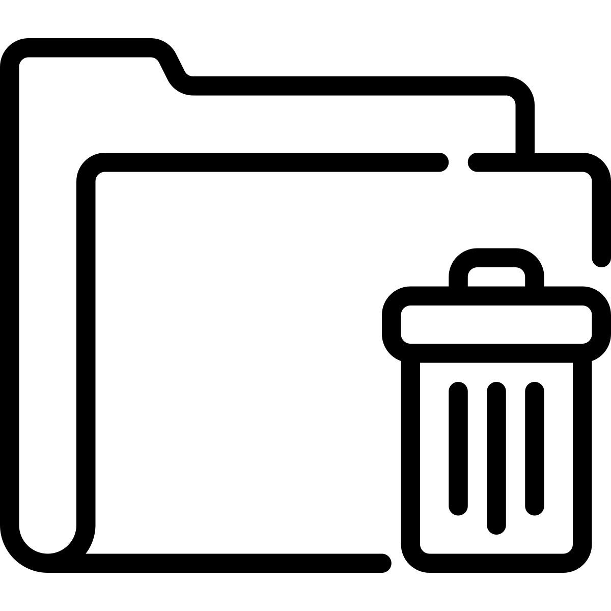 delete folder icon