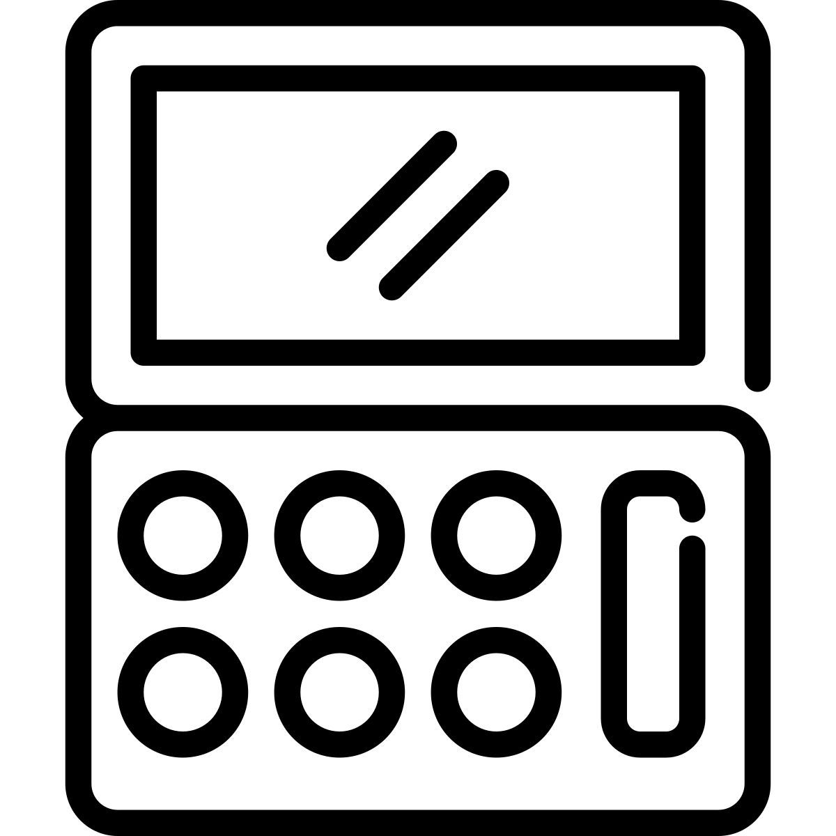eye shadow palette icon