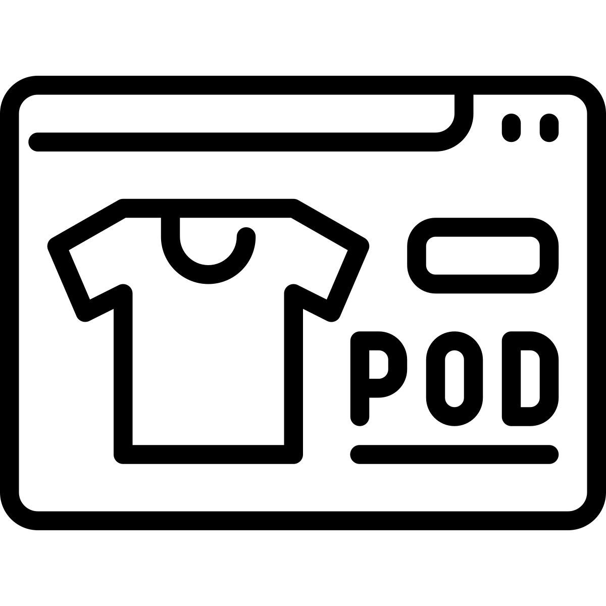 print on demand website icon