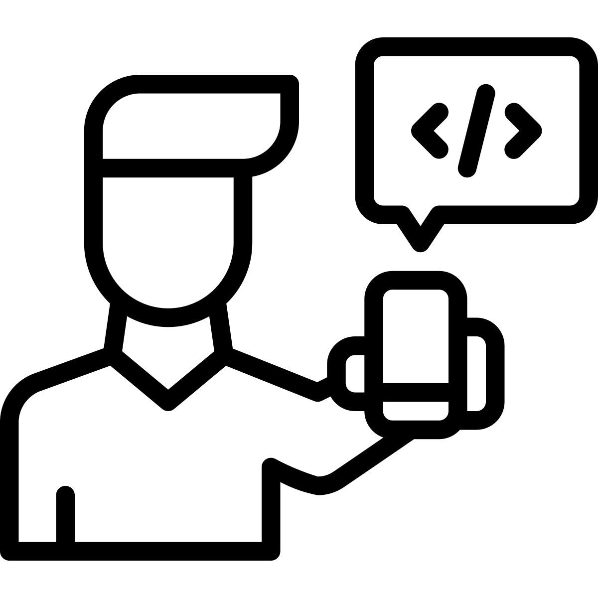 programmer coding icon