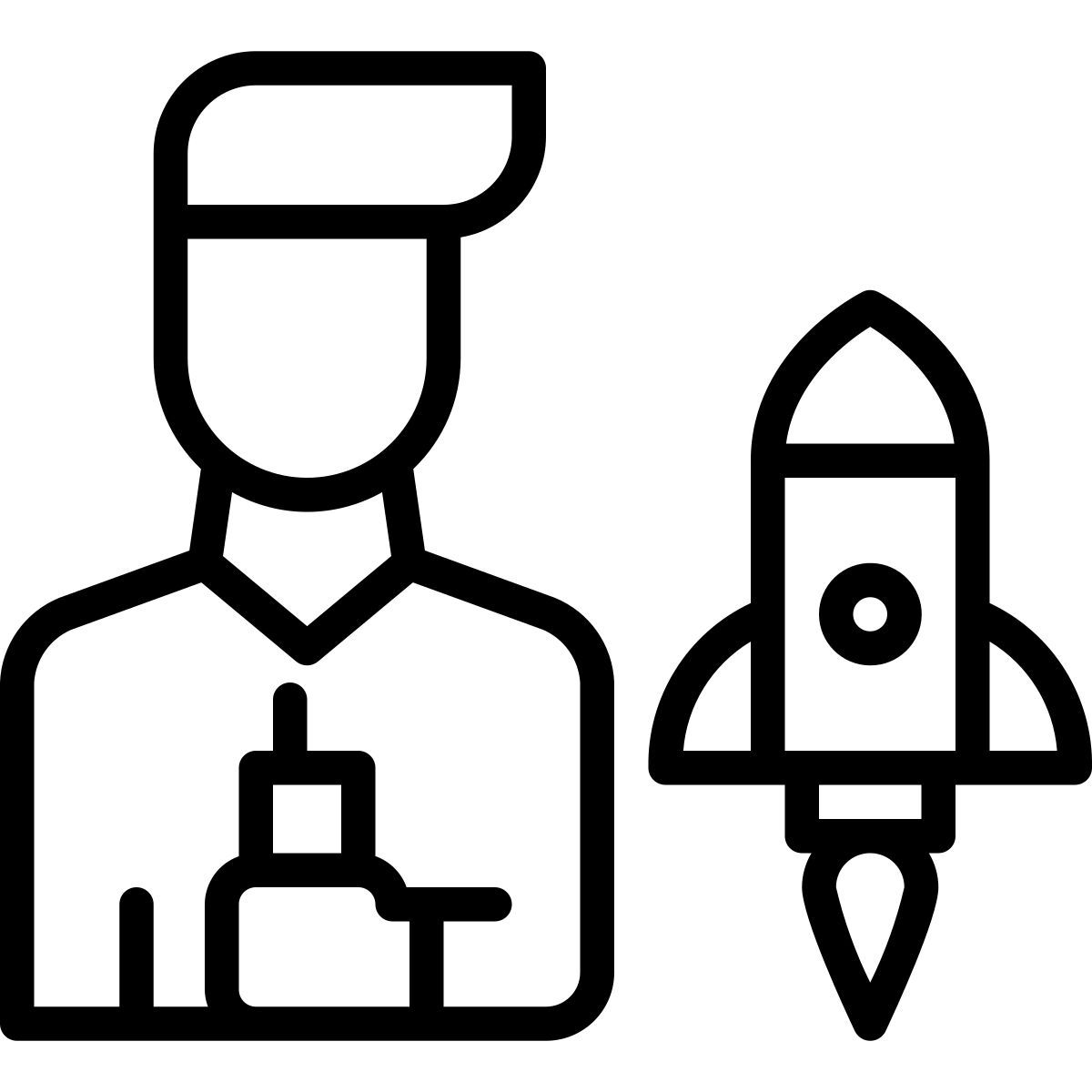 programmer launching new project icon