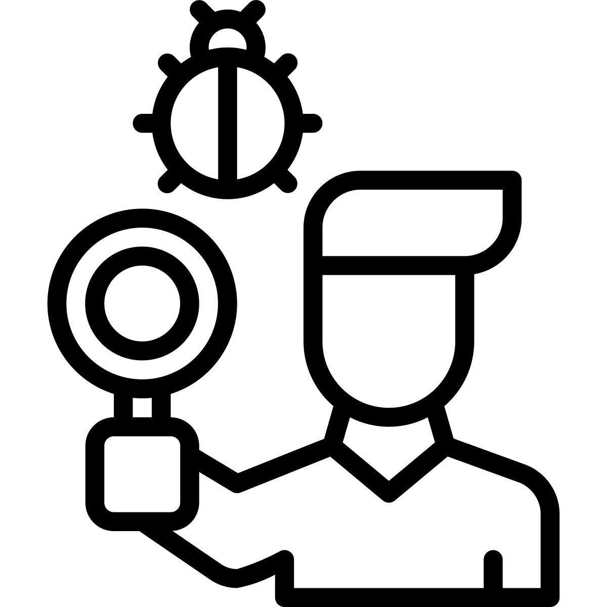programmer search bugs icon