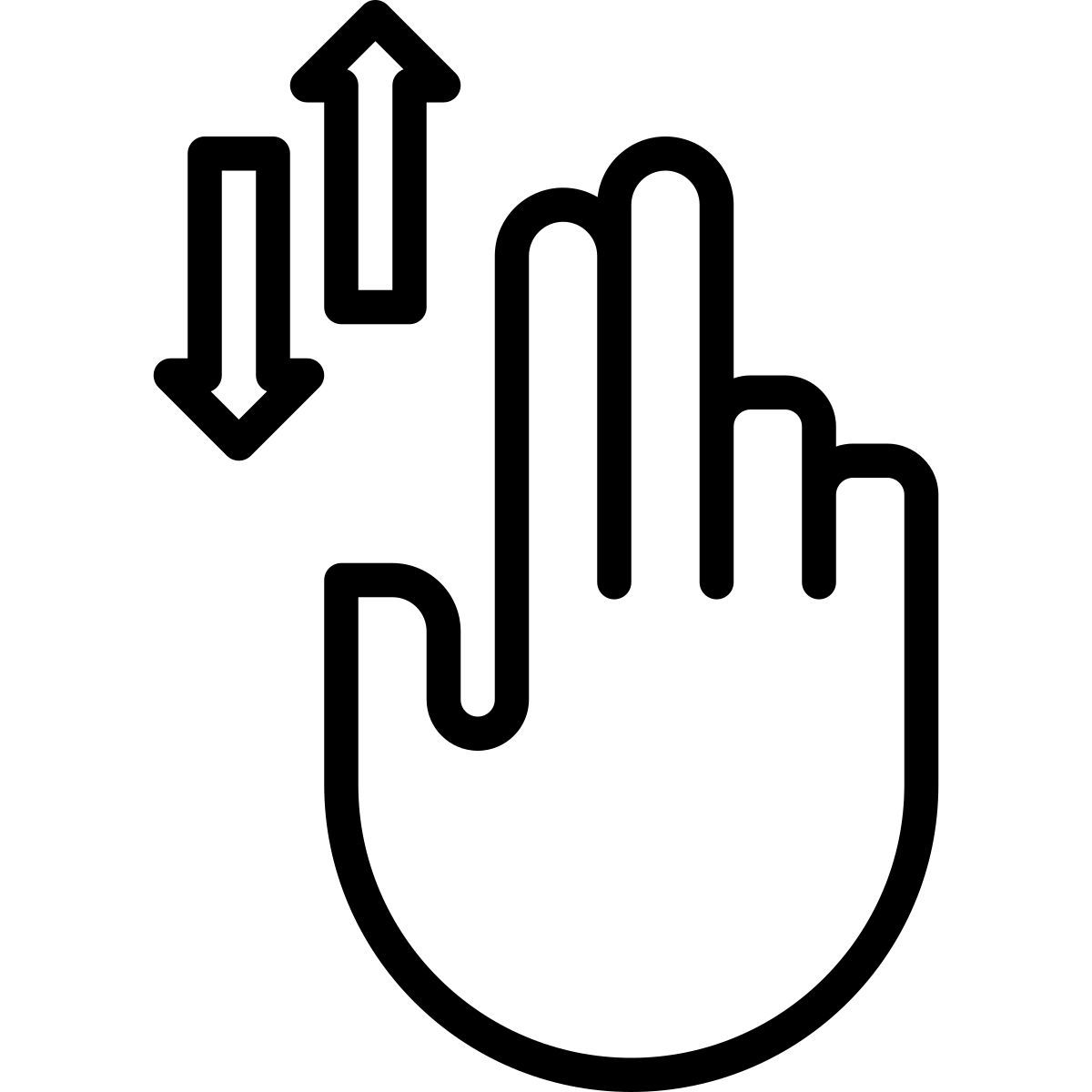 scroll vertical icon