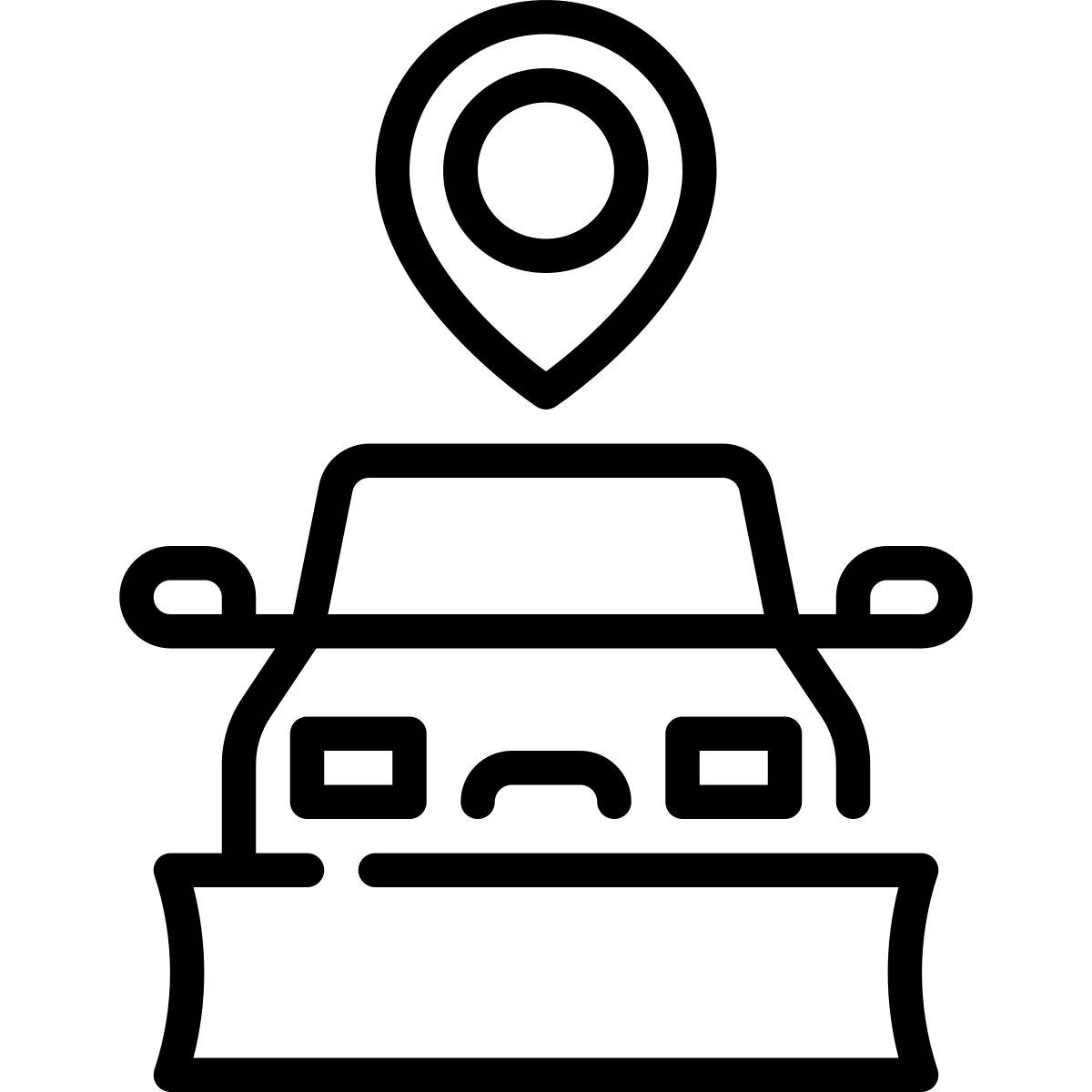 snow plowing service icon