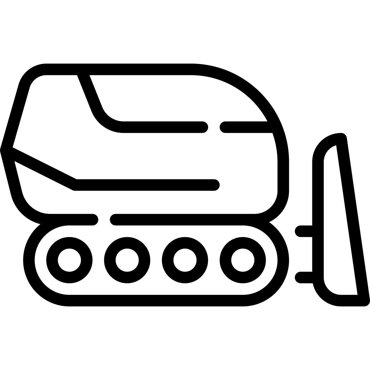 snow plowing machine icon