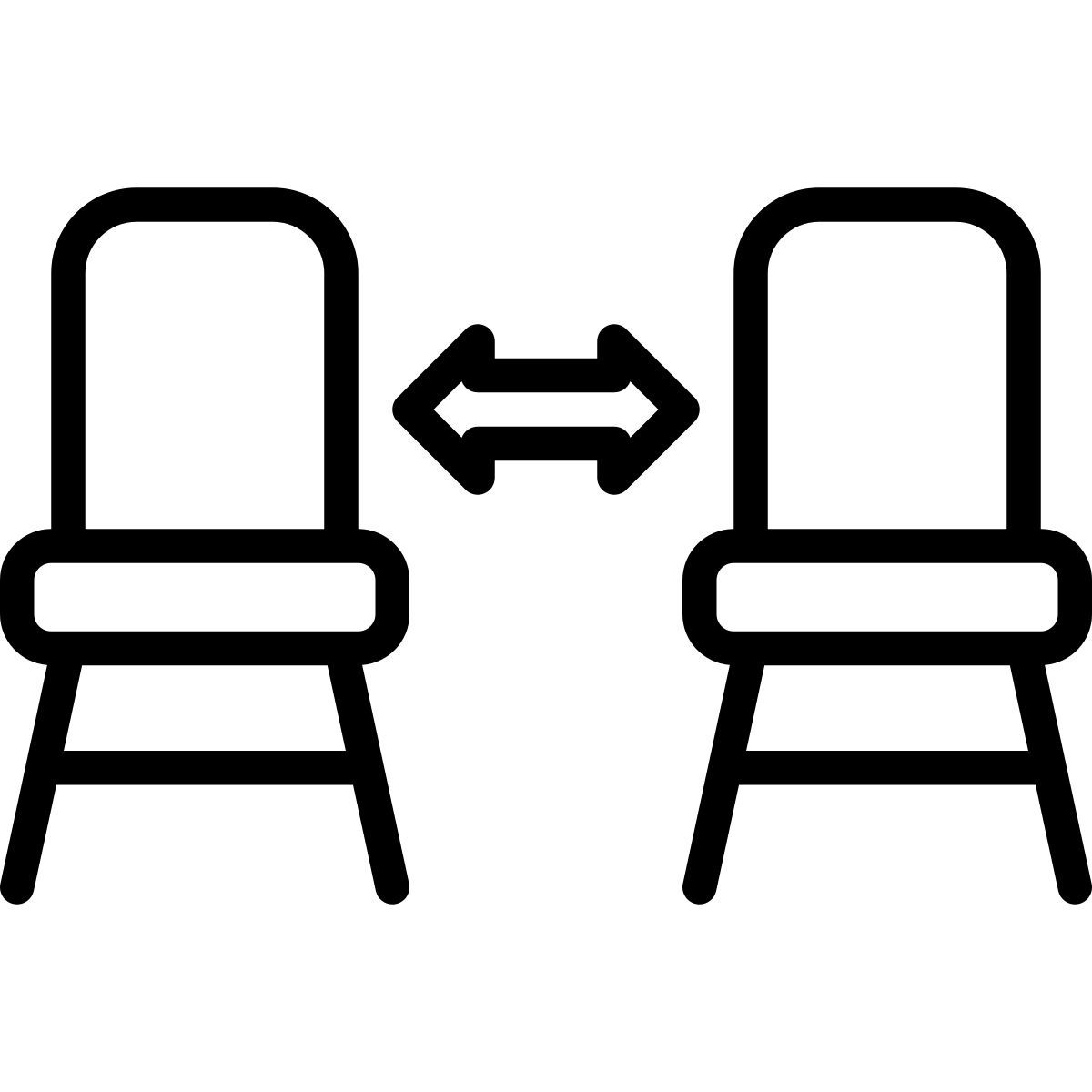 social distancing icon