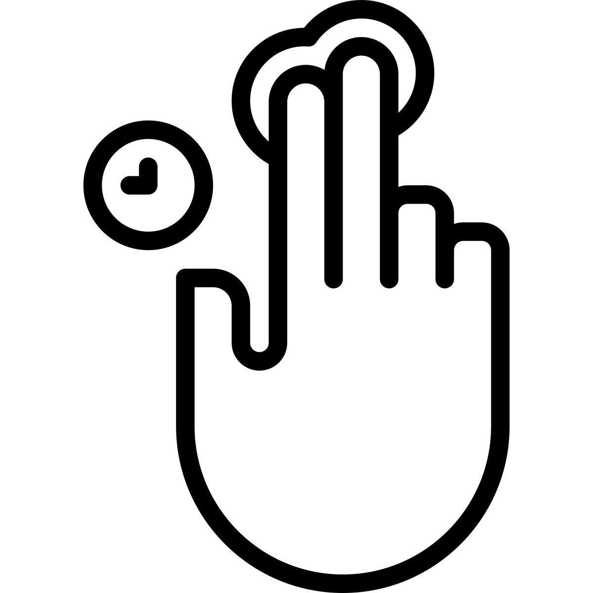 tap and hold icon