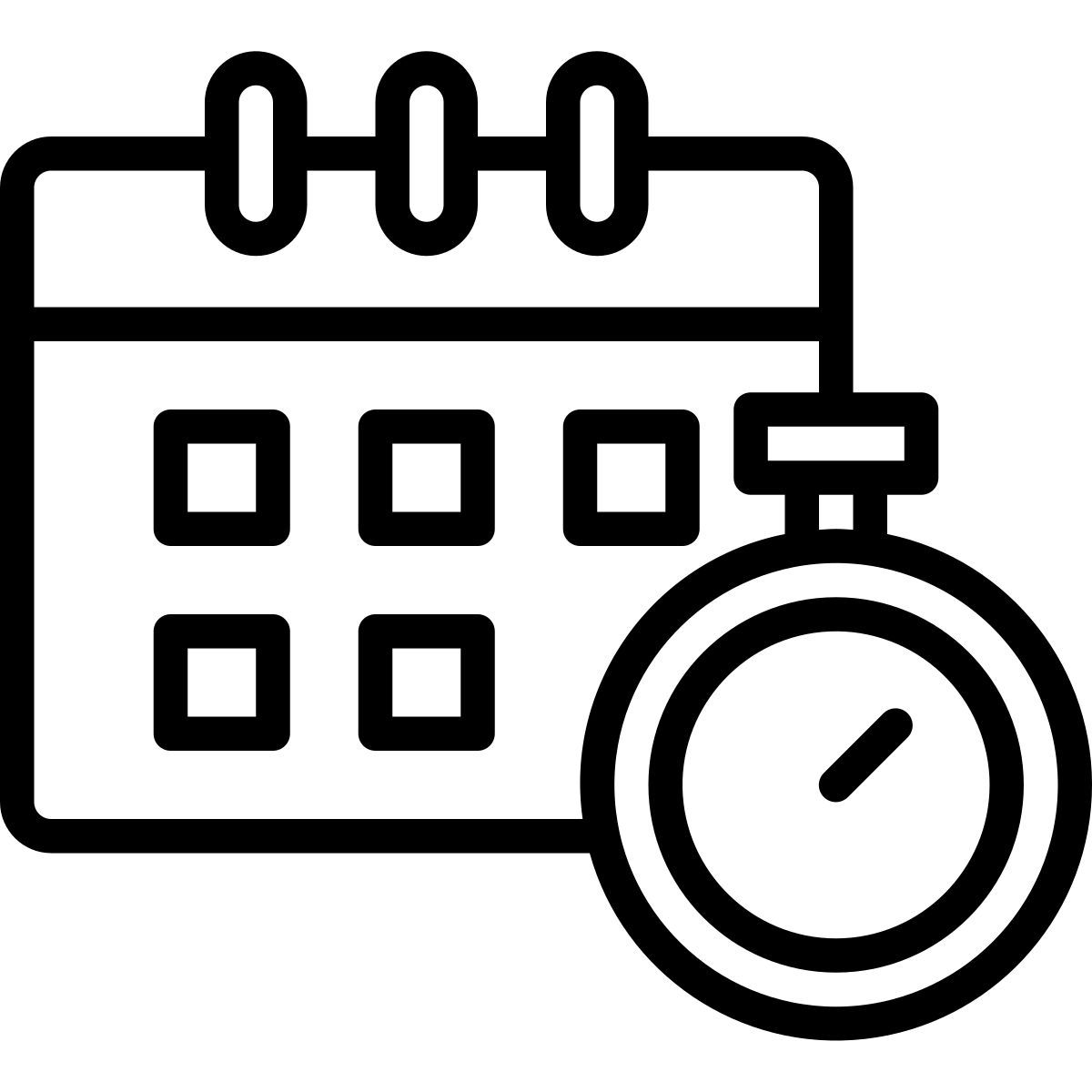 时间和日期 icon