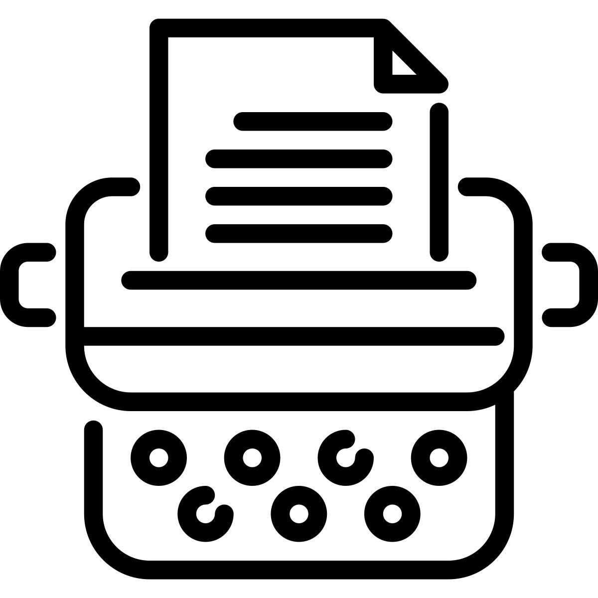 typewriter icon