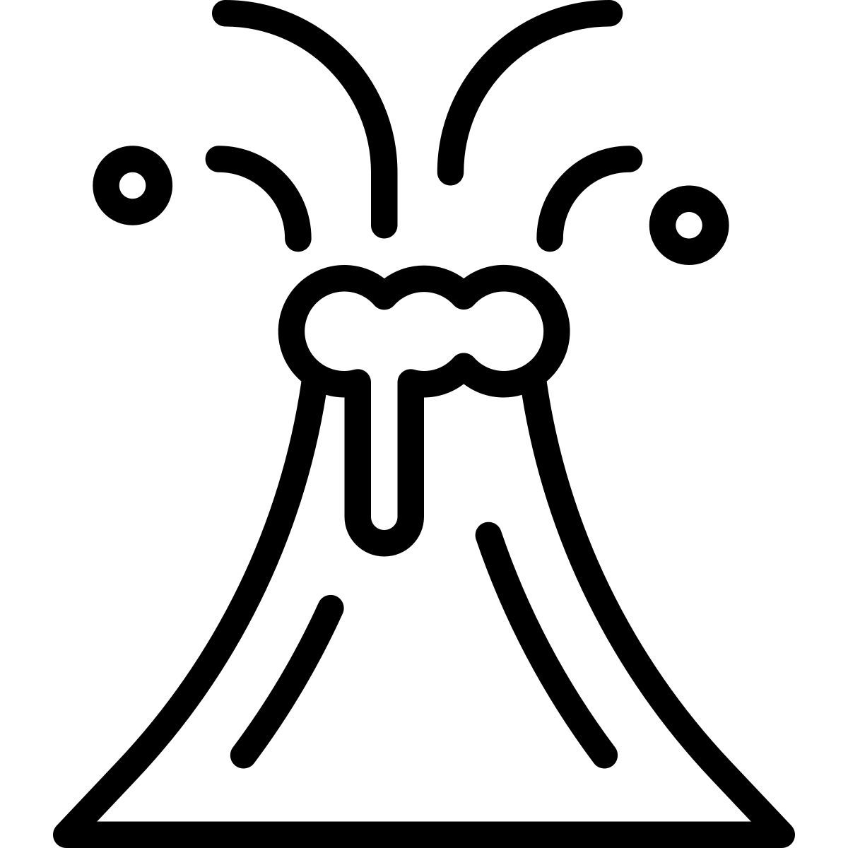 volcano eruption icon