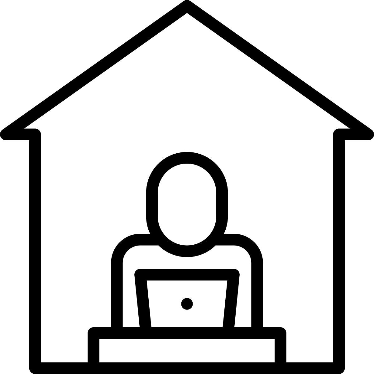 work from home icon