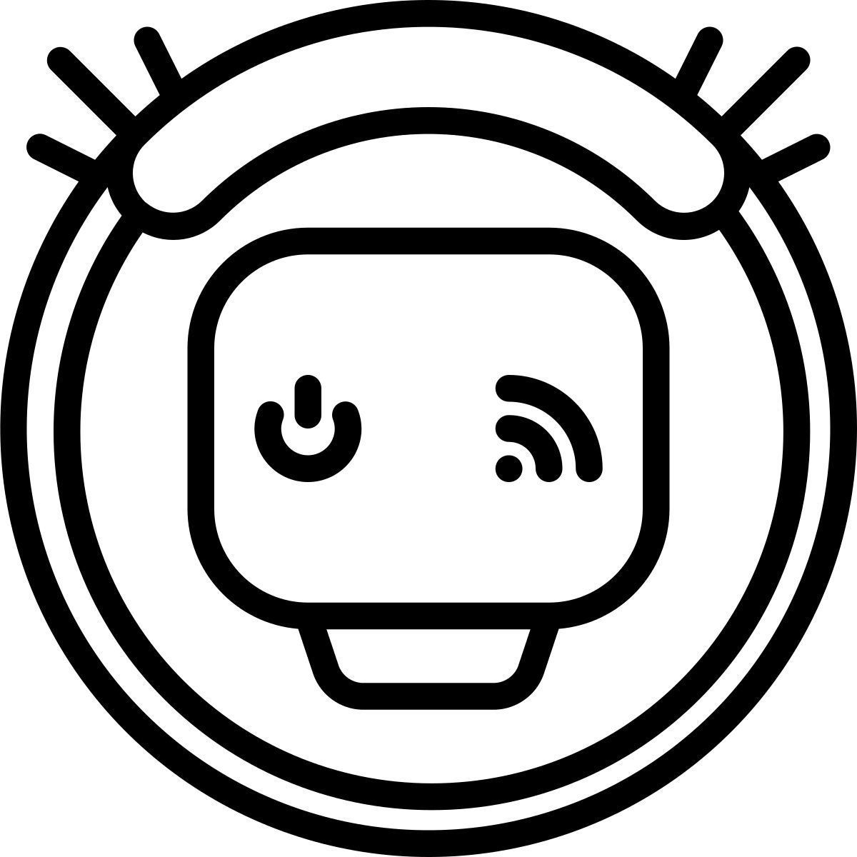 robot vacuum cleaner icon