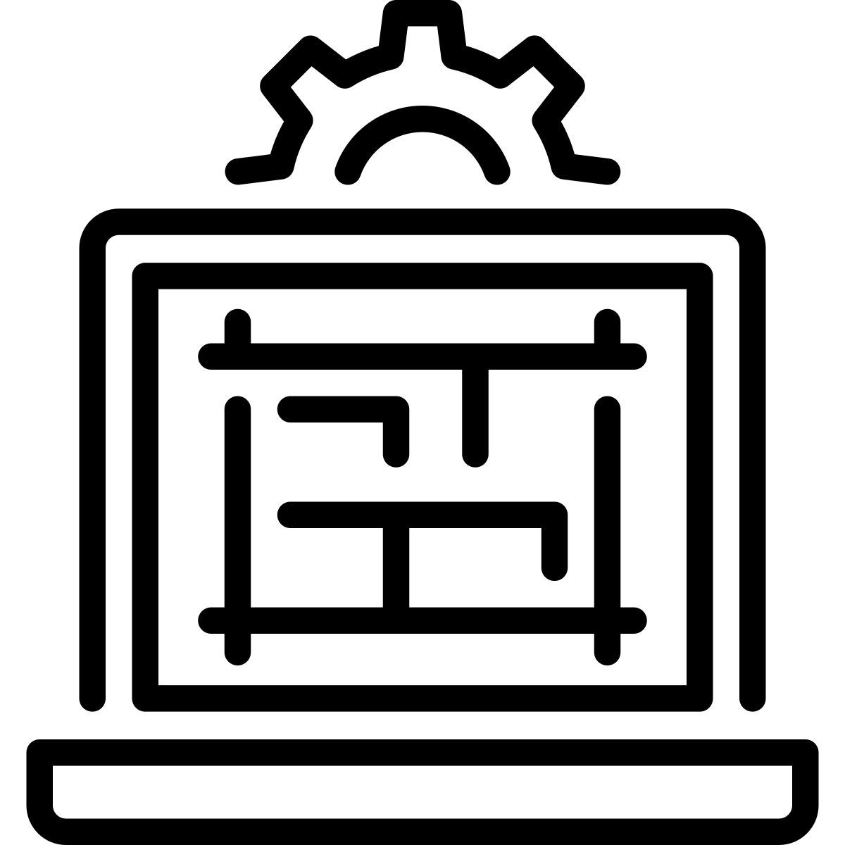 paramètres de l'ordinateur portable icon