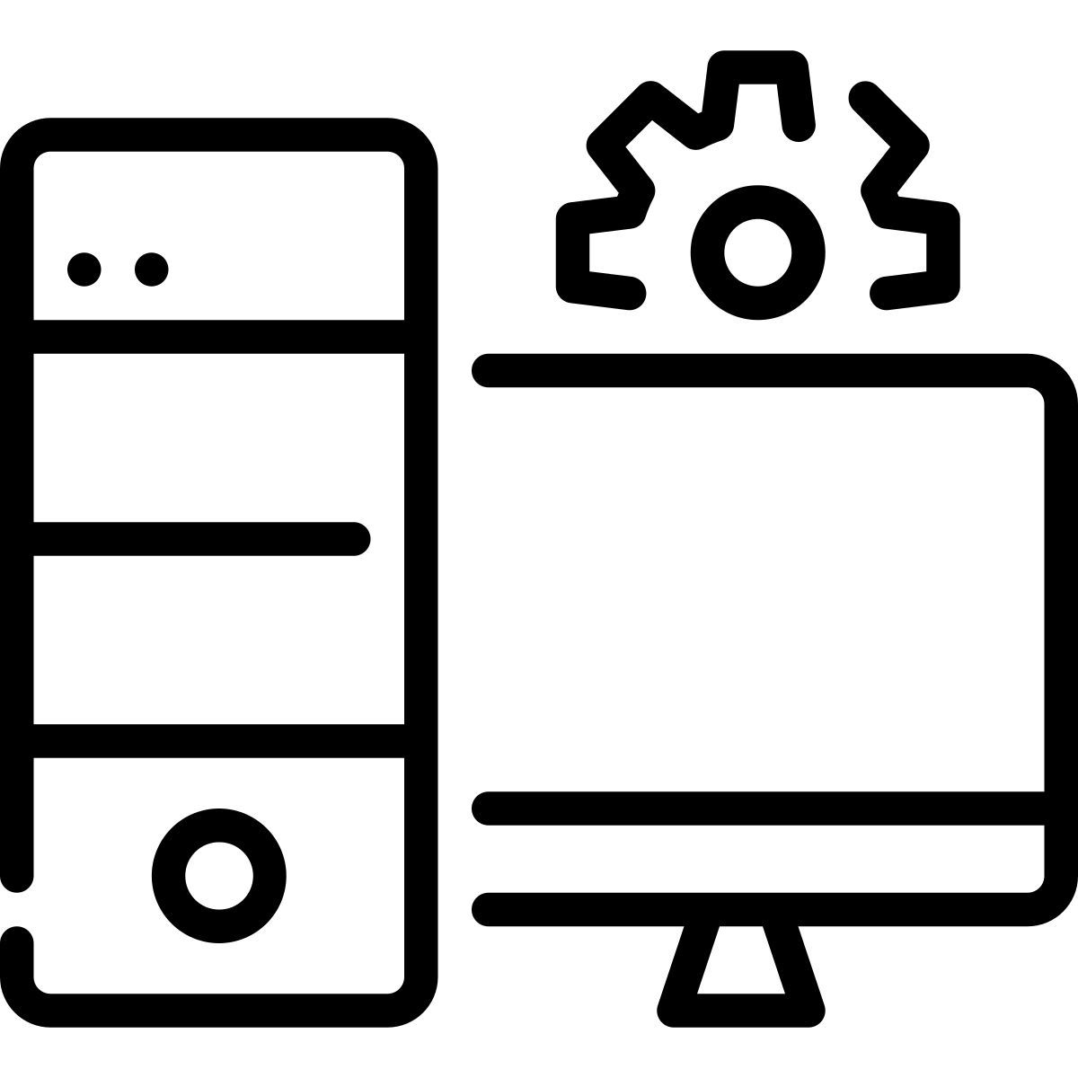 configuración de la computadora icon