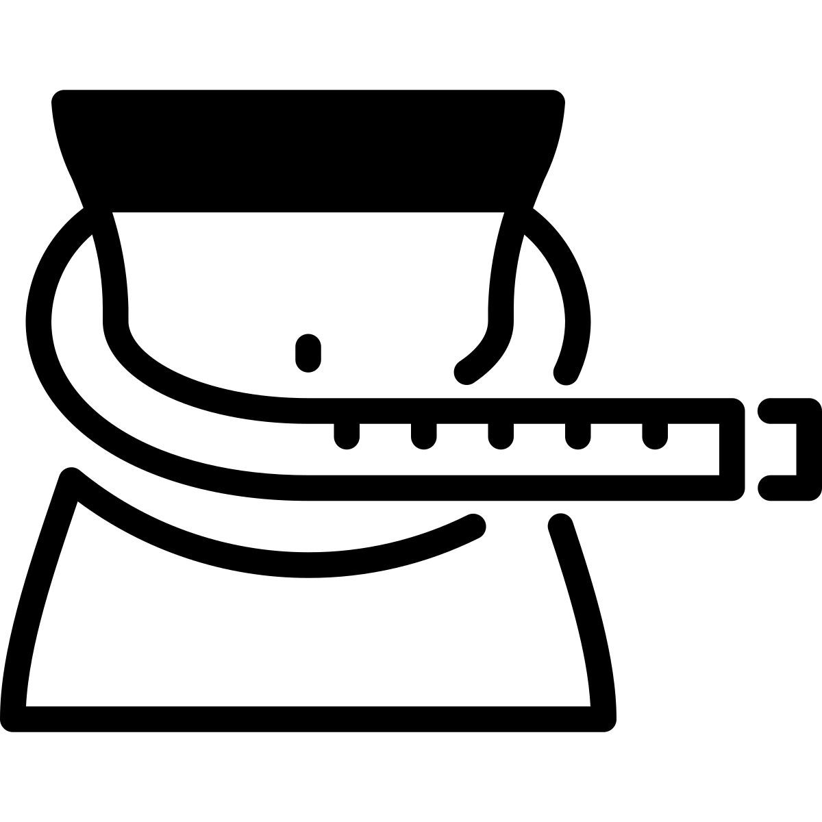 measure waist icon