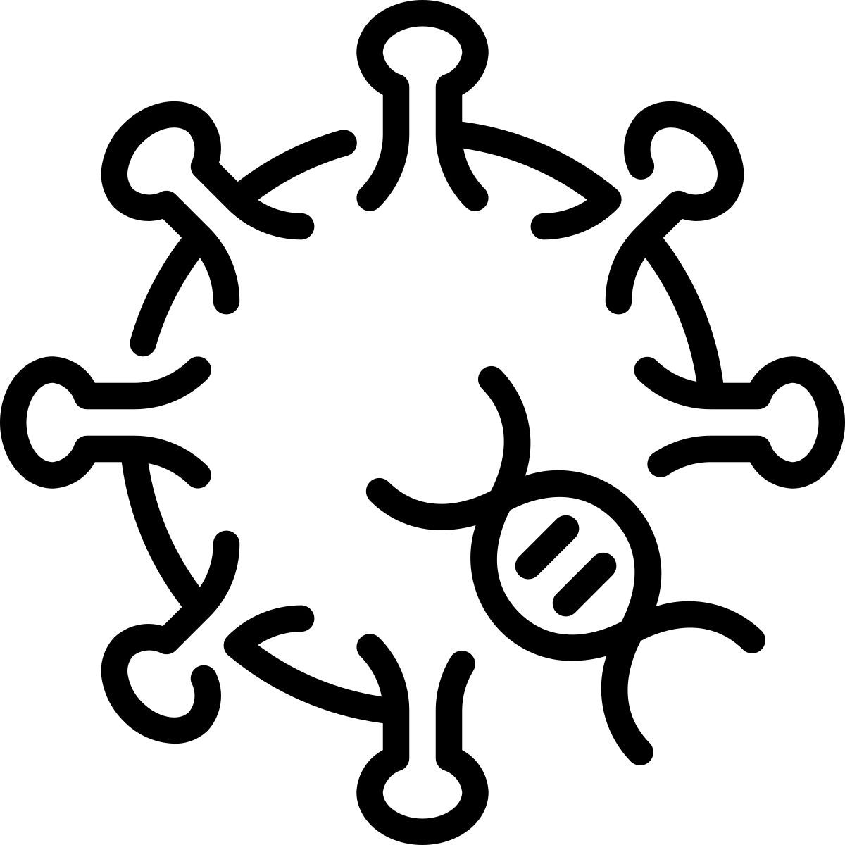 virus mutation icon