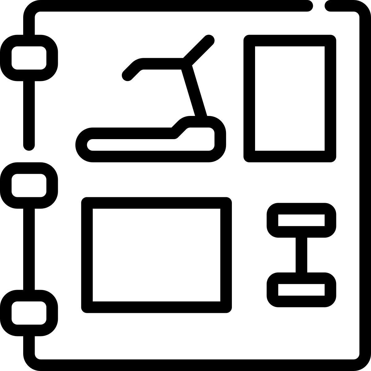 fitness equipment catalogue icon