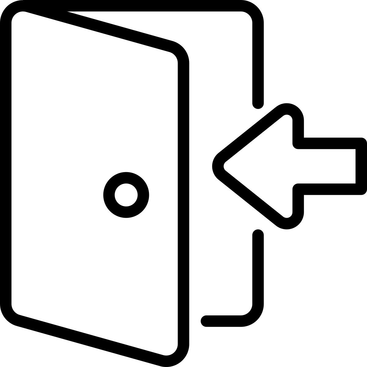 accedi arrotondato destro icon