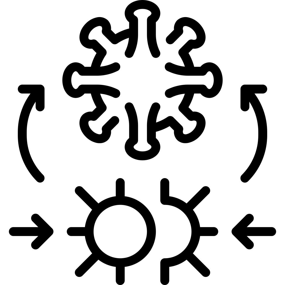 virus mutation icon