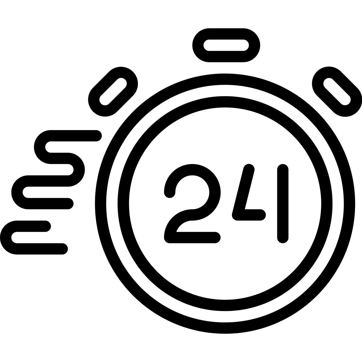 24 hours service icon