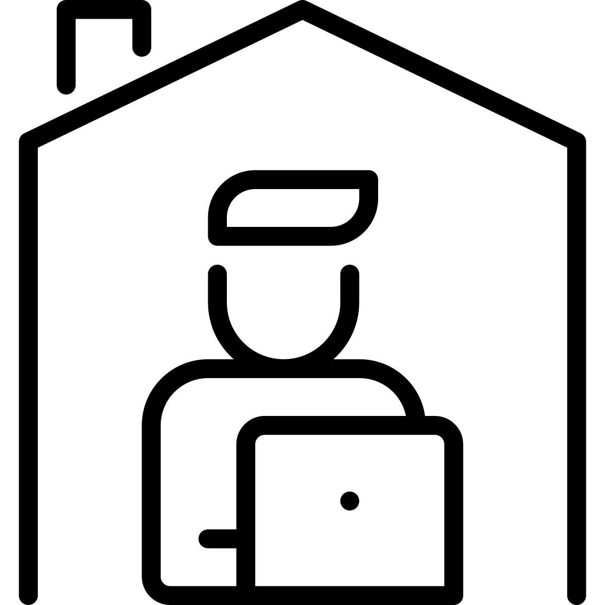 work from home icon