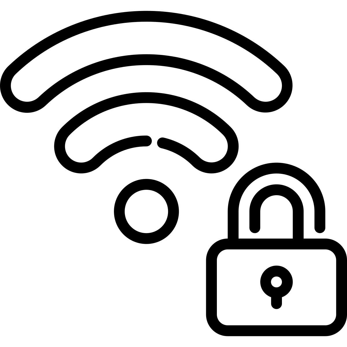 locked wifi icon