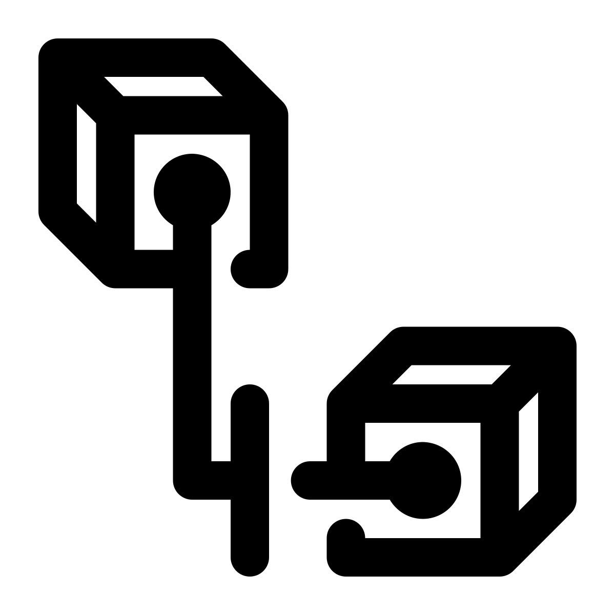 blockchain air gap icon