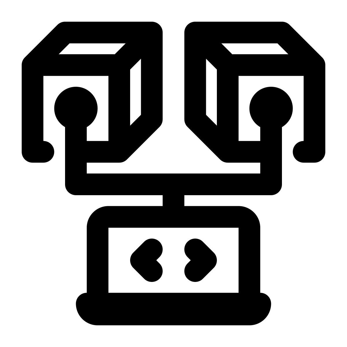 blockchain development icon