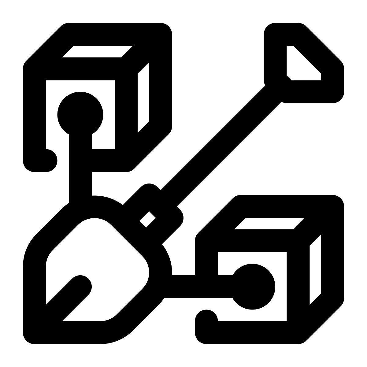 blockchain mining icon