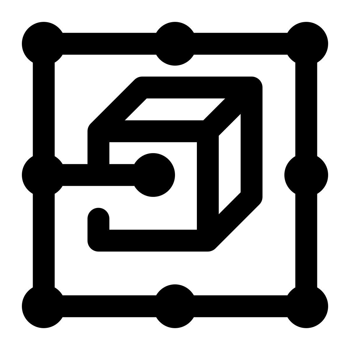 blockchain nodes icon