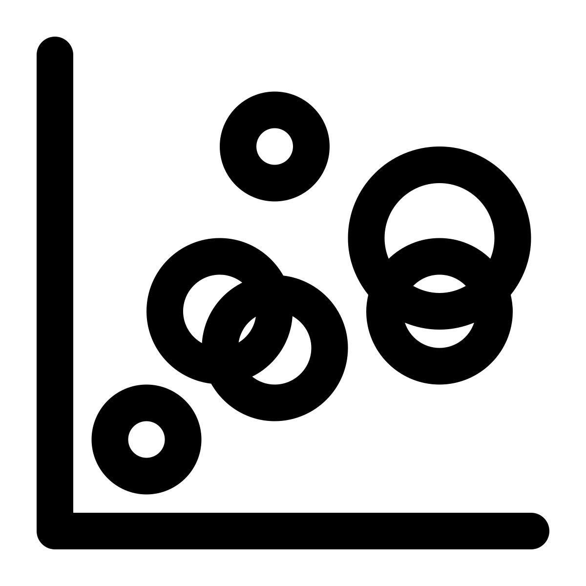 bubble chart icon