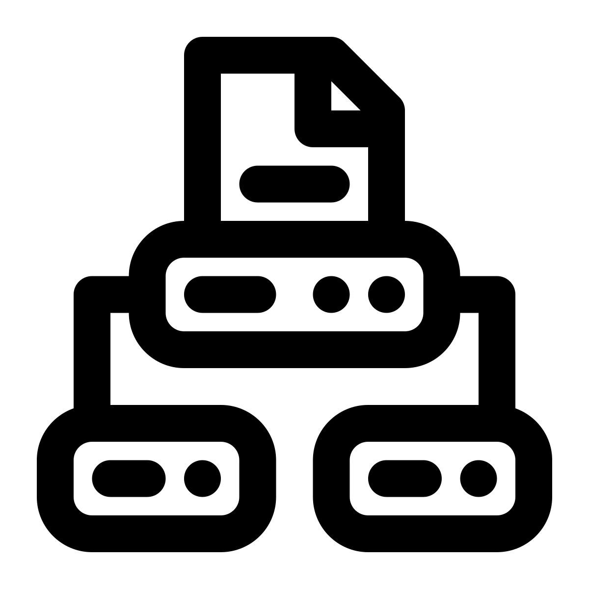 data infrastructure icon