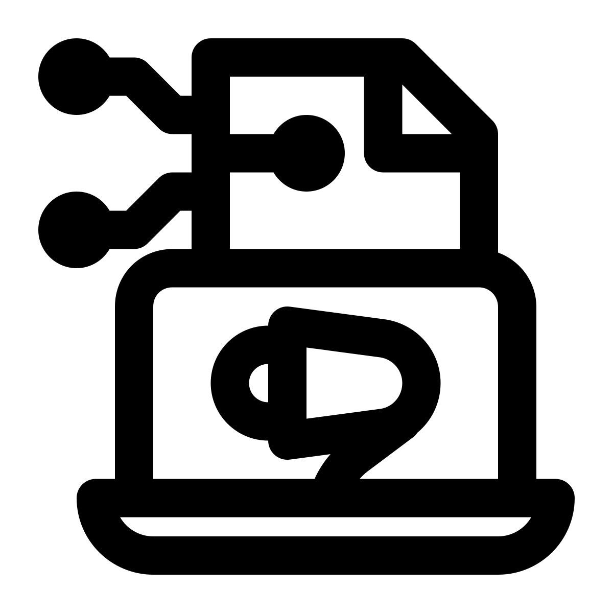 digital marketing data icon