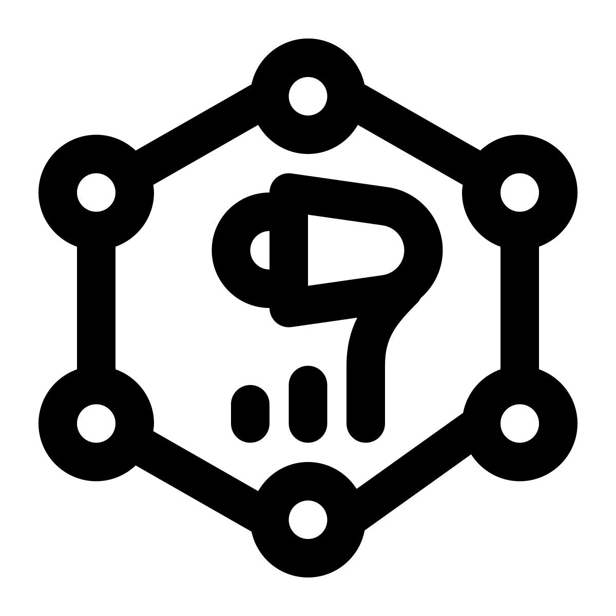 système de marketing numérique icon