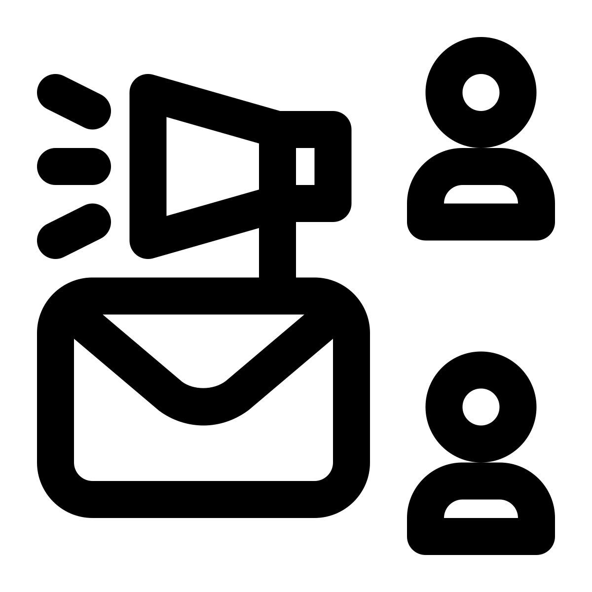 команда email маркетинга icon