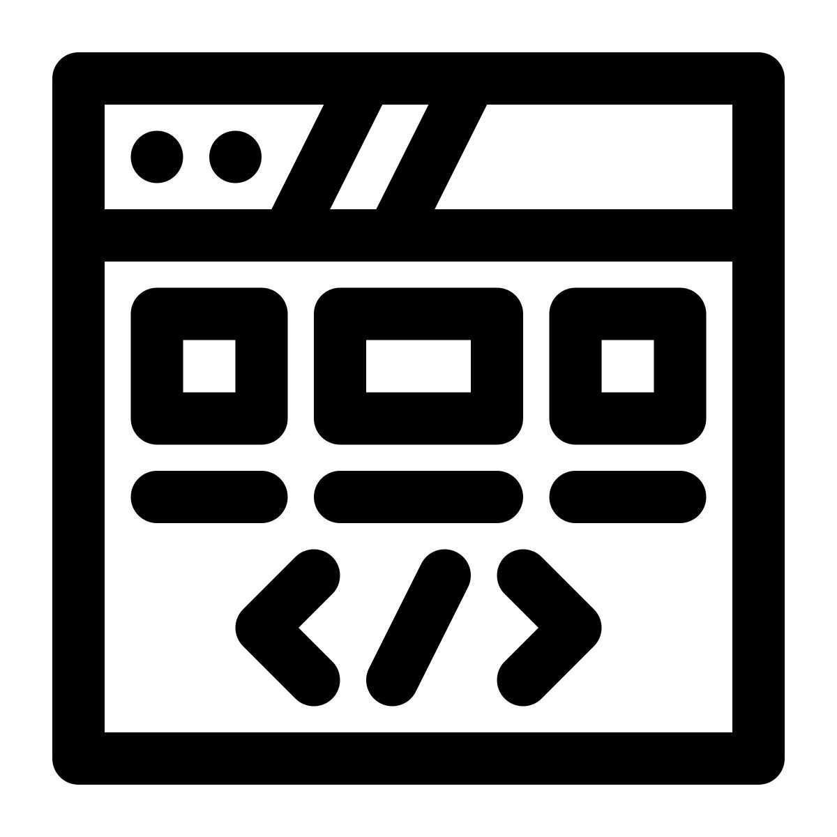 frontend development icon