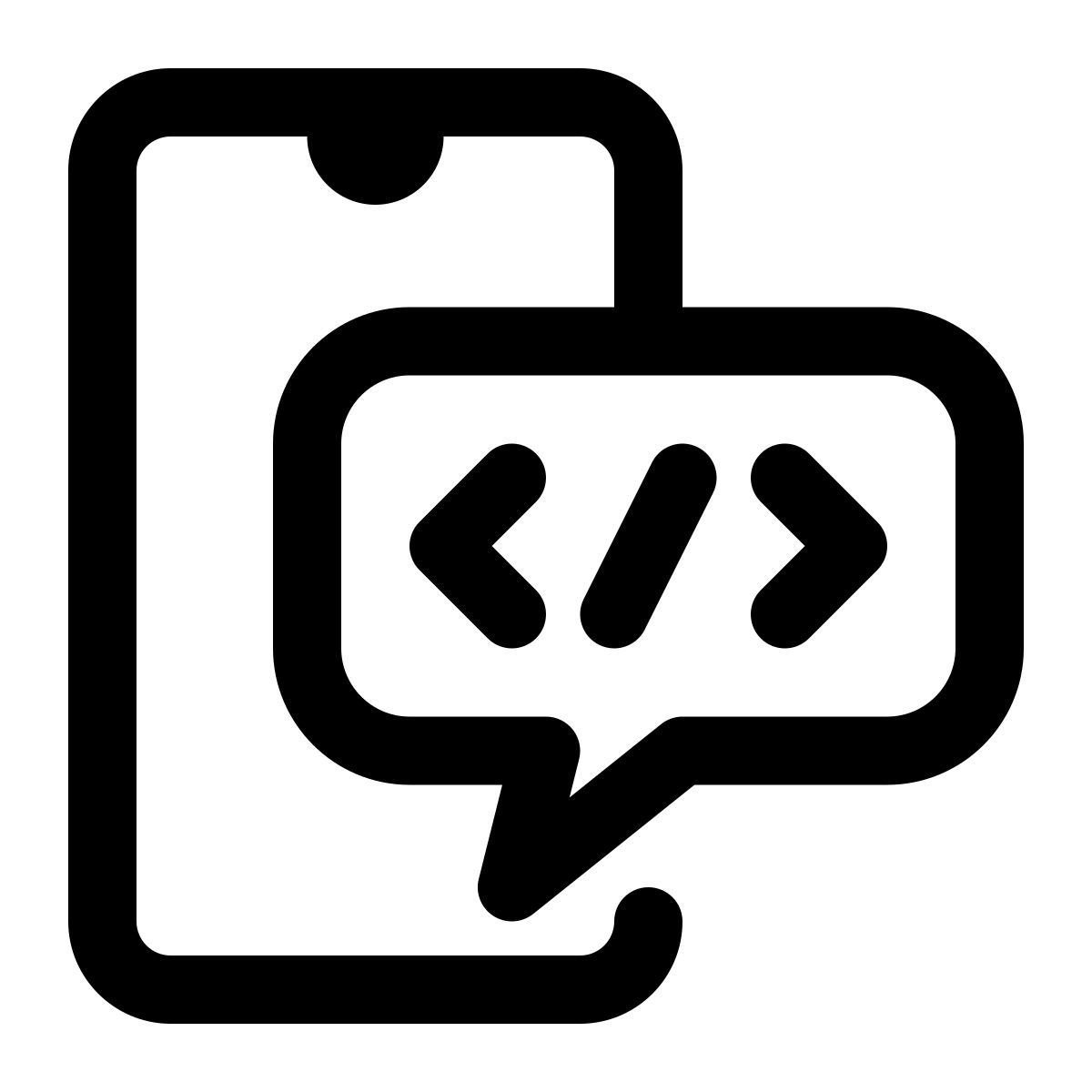programmation mobile icon
