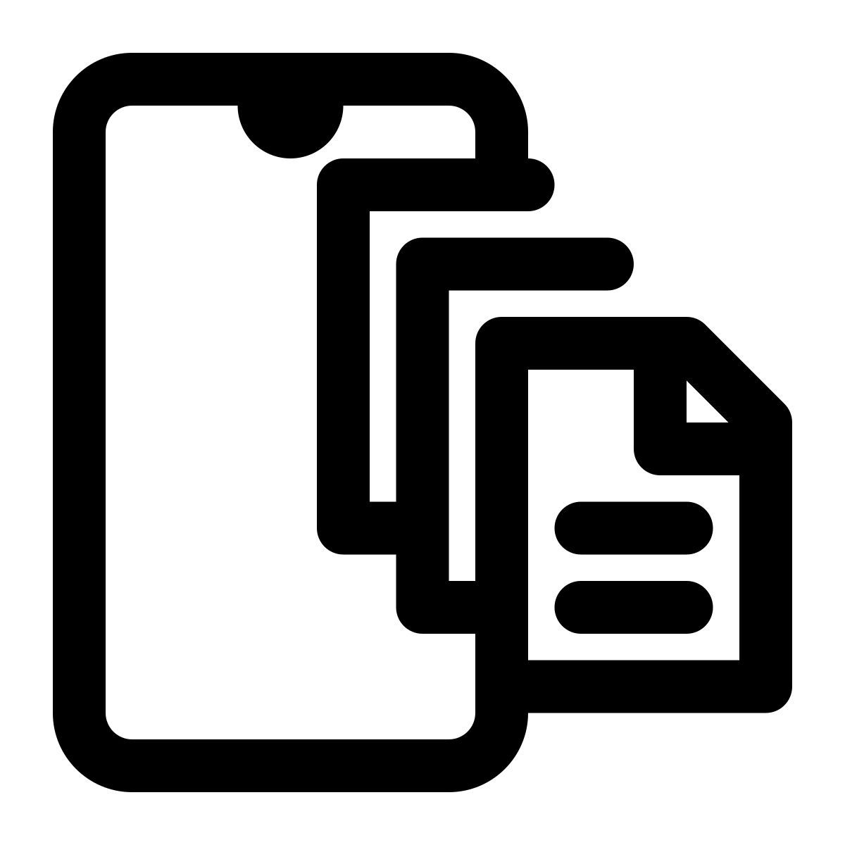 智能手机数据 icon