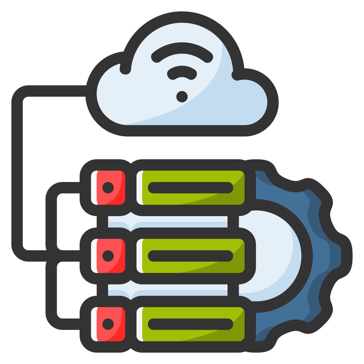 cloud database settings icon