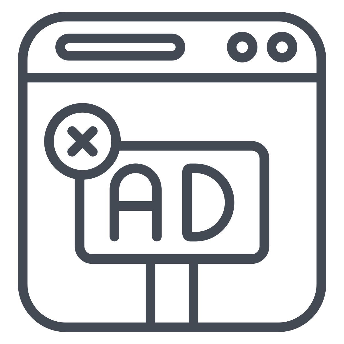 prohibición de publicidad icon