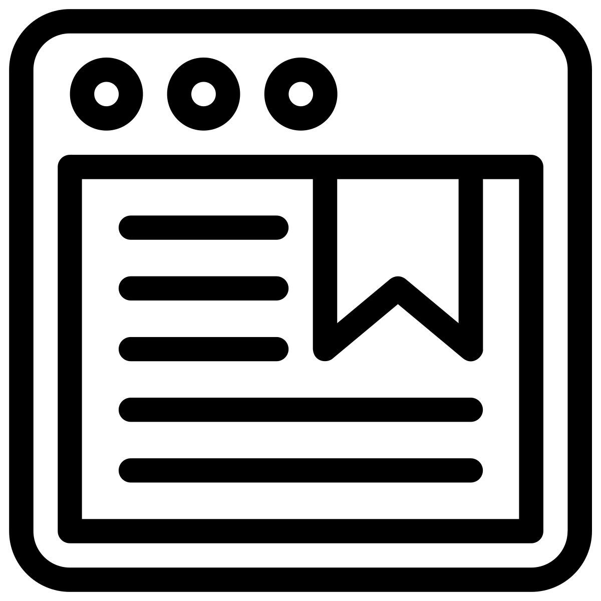 bookmarking icon