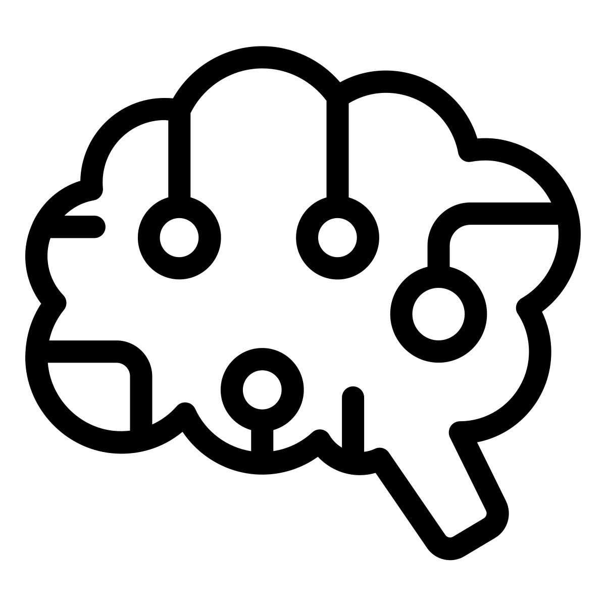 brain simulation icon