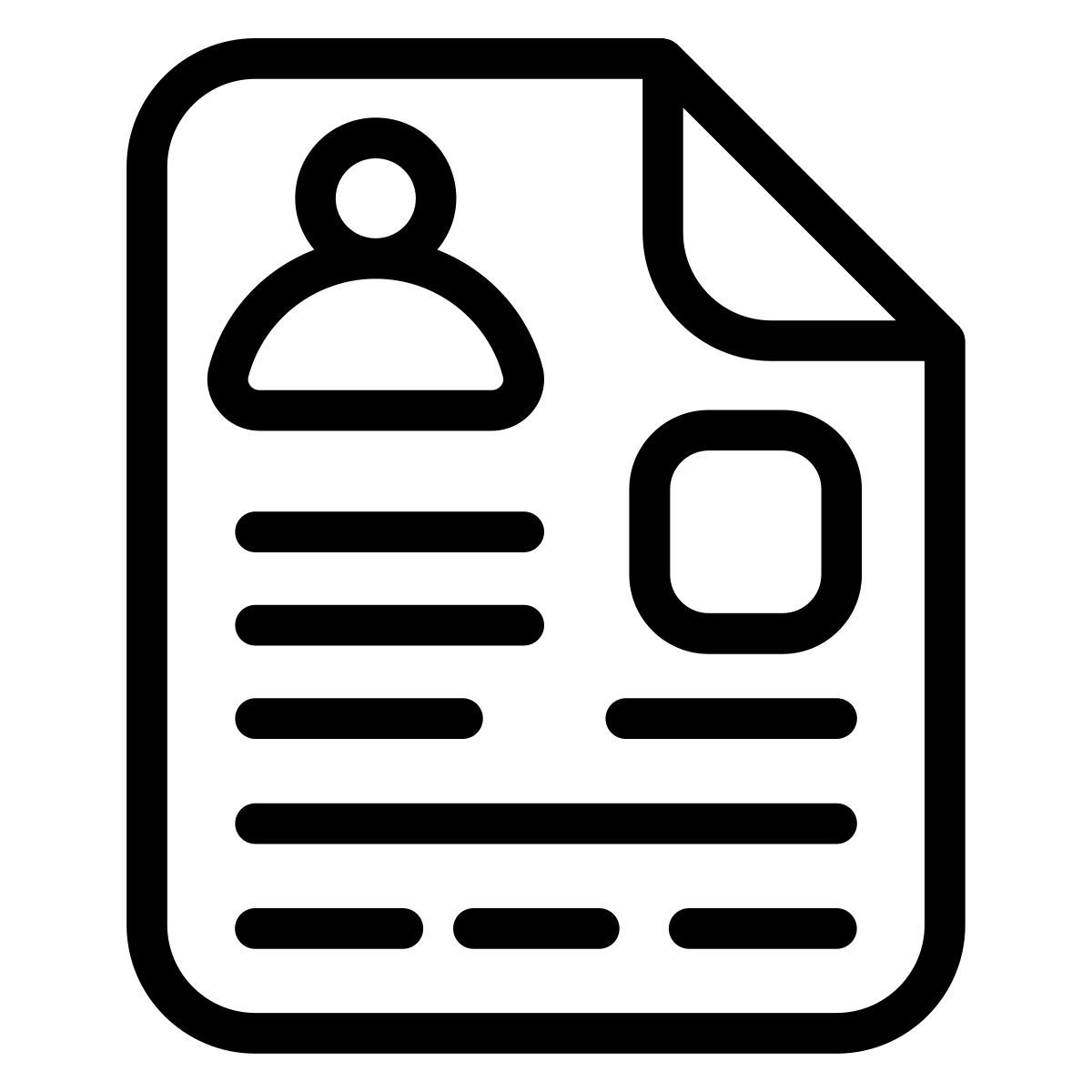 documento del cliente icon